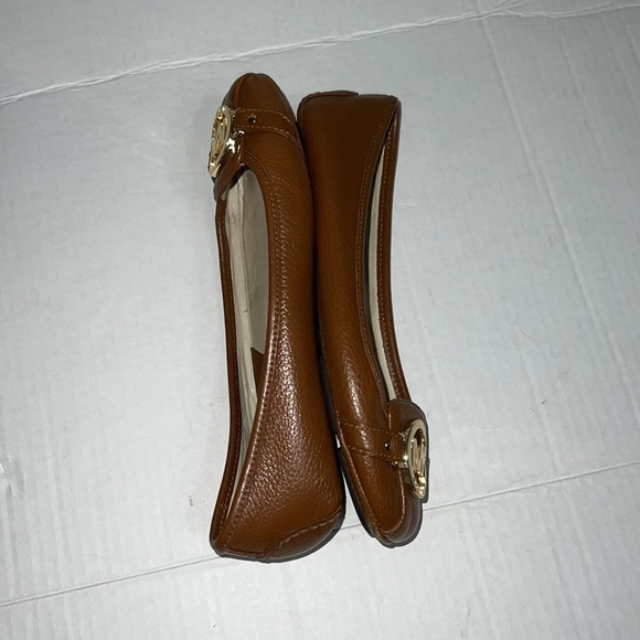 Michael Michael Kors flats Classic Lillie Luggage Leather Moccasin Loafers  7 M - Picture 6 of 10